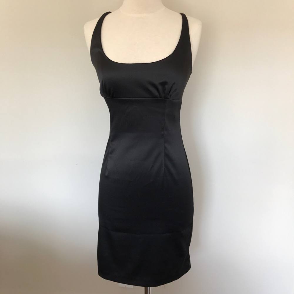 Lovely Day Black Satin like dress